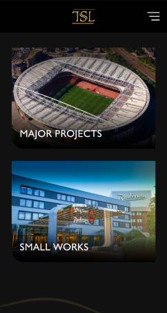 Website preview image of TSL mobile site.